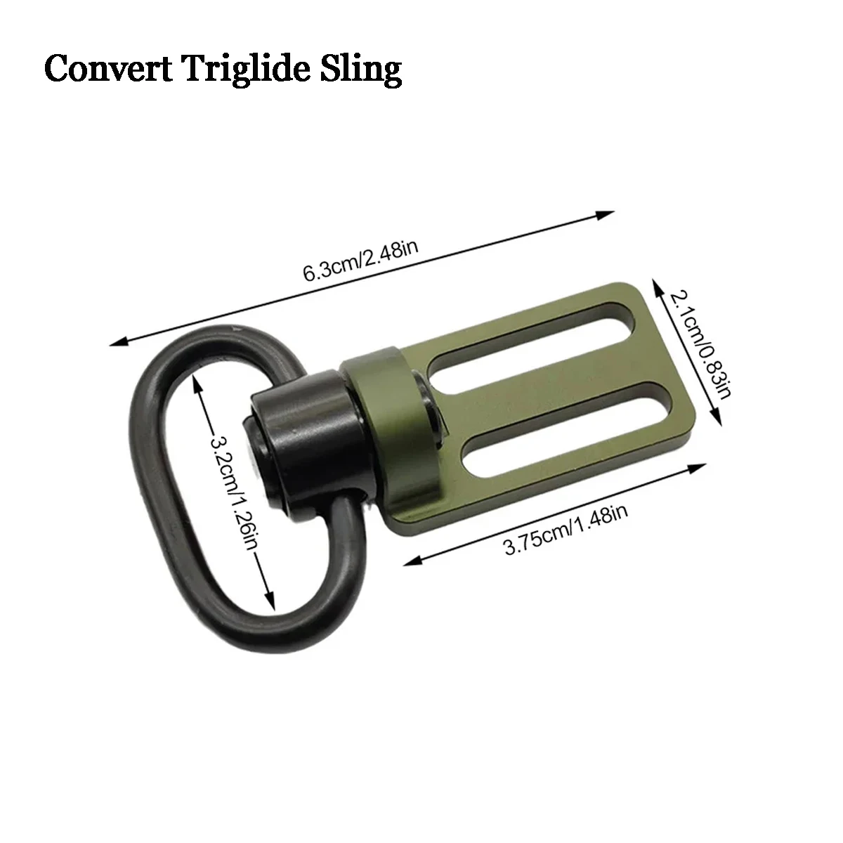 QD RSA GBB eslinga giratoria Mlok KeyMod AR15 AK soporte de alcance 20mm Pictinny Rail Sling montaje adaptador de fijación accesorios para Rifle - imagen 4