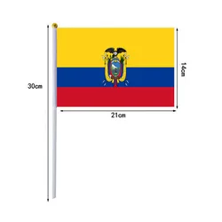 Banderas ondulantes enseña Perú – Paquete 10 unidades 14x21cm
