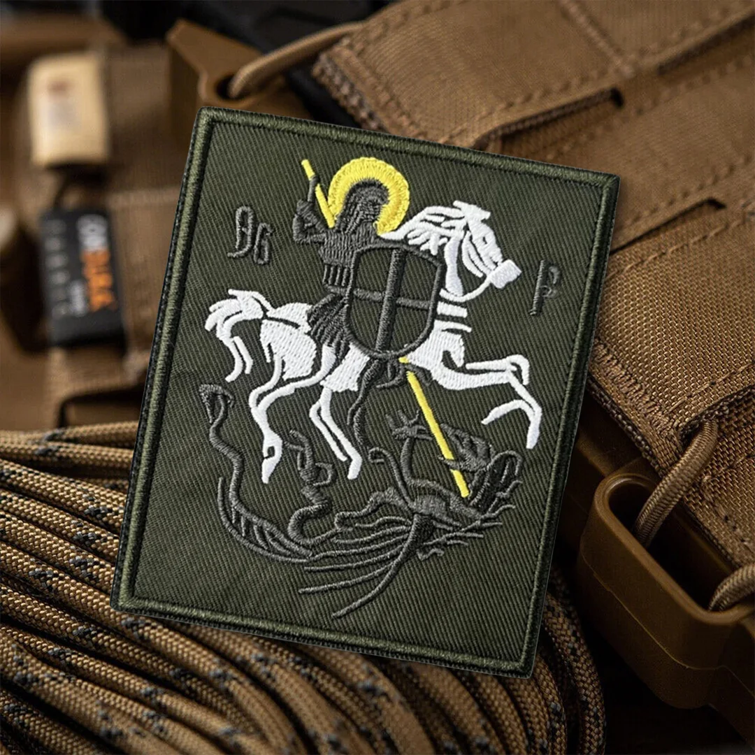 Parches tácticos de Morale de San Jorge y Victor para ropa, parche bordado con gancho y bucle, insignia militar, brazalete, pegatinas para mochila - imagen 5