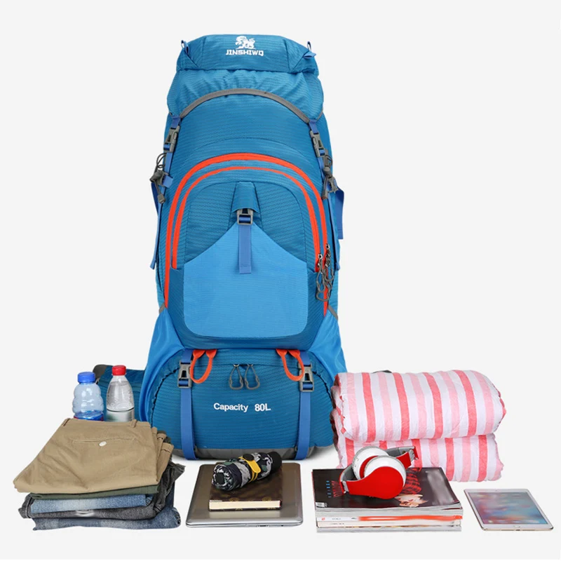 Mochila de Montañismo de gran capacidad para senderismo al aire libre, bolsa de escalada, compartimento para zapatos, mochila deportiva de viaje para acampar - imagen 4