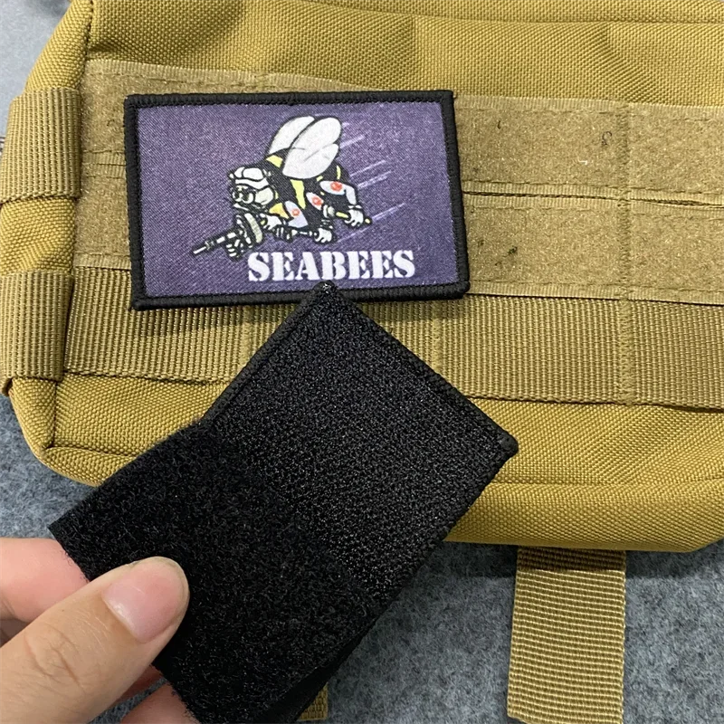 Parche de insignia de moral para fiesta de té, pegatinas con estampado interesante, brazalete de gancho y bucle, mochila táctica militar, accesorios decorativos - imagen 3