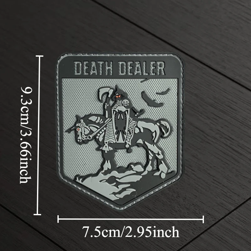 Parche táctico de calavera, insignia de moral militar, gancho y bucle de PVC, mochila, accesorios de decoración de ropa, brazalete adhesivo - imagen 2