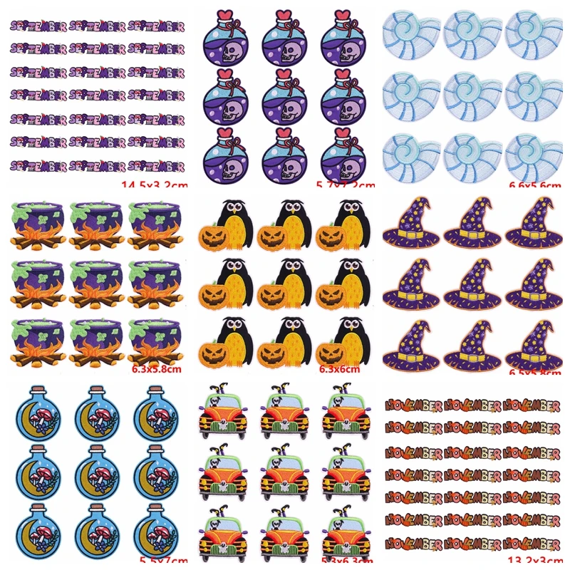 Parche termoadhesivo Halloween animal bordado infantil para planchar