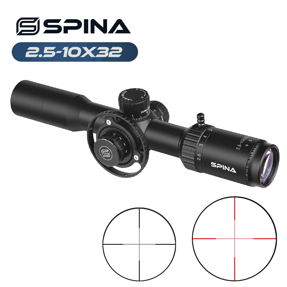 Mira óptica táctica para airsoft con iluminación roja y retícula