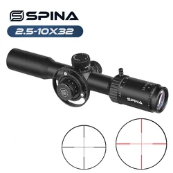 Mira óptica táctica para airsoft con iluminación roja y retícula