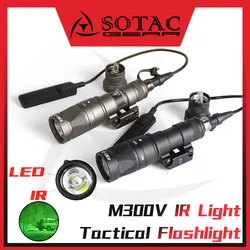SOTAC GEAR M300V IR Linterna de arma con interruptor remoto – Riel Picatinny