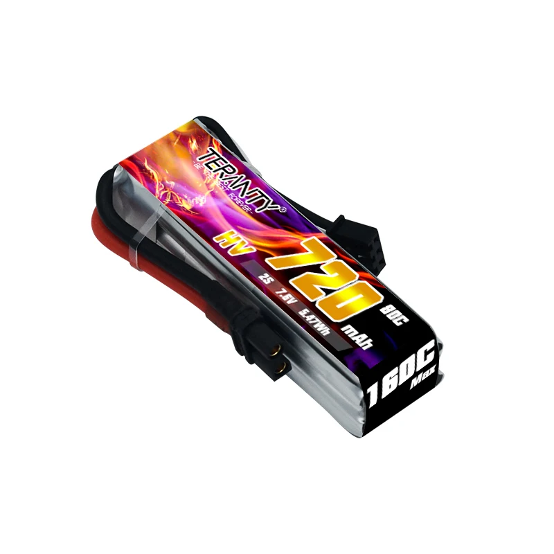 TREANTY-batería Lipo HV recargable para interiores, modelo de avión de gran aumento FPV, 720mAh, 2S, 80C/160C, 7,6 V - imagen 4