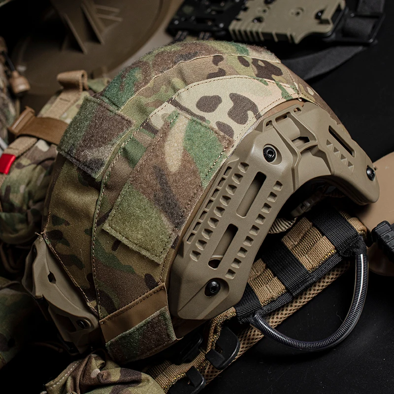 Cubierta de casco de asalto Team M-LOK, resistente al desgaste de secado rápido para casco de batalla estilo MK, accesorios de juego CS de caza Airsoft - imagen 2