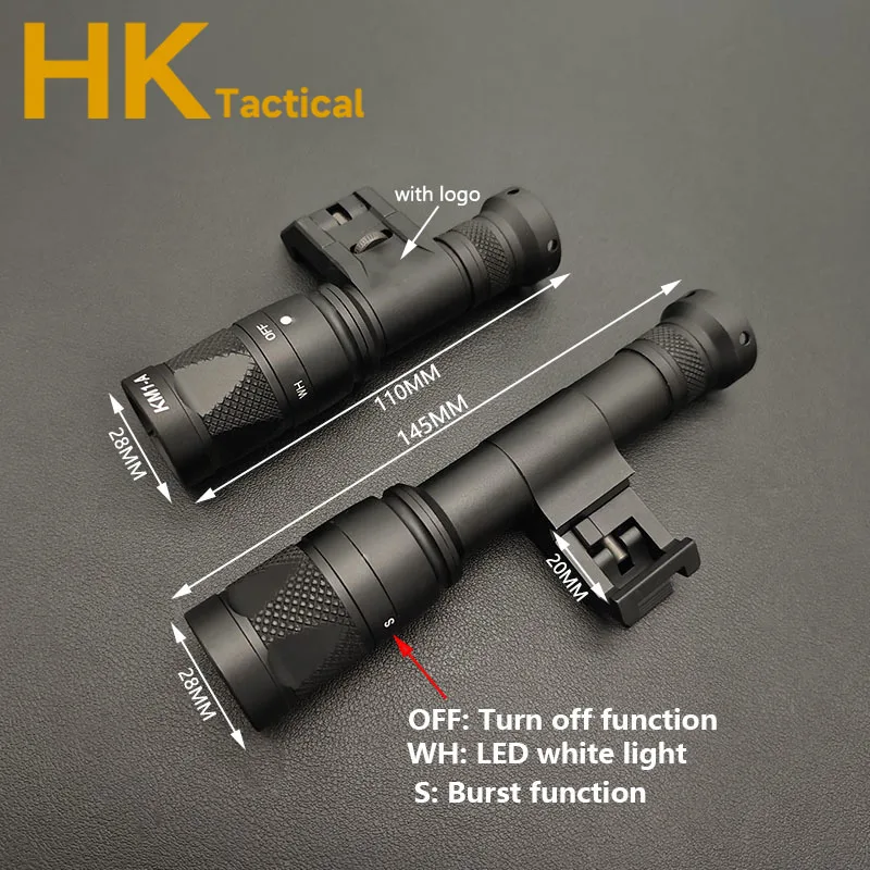 Linterna LED táctica IFM M300V/M600V, luz estroboscópica para explorador, accesorio para pistola y Rifle Airsoft, lámpara de caza al aire libre compatible con riel de 20MM - imagen 5