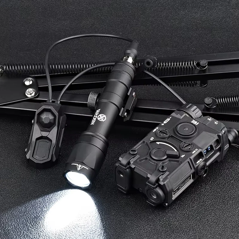 Caja de batería táctica OGL PEQ15 NGAL rojo verde azul IR Surefir M300 M600 linterna AR15 accesorios AXON interruptor de presión Dual - imagen 5