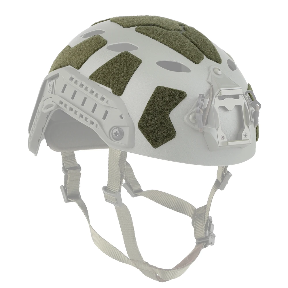 11 Uds pegatina mágica para casco rápido, parches tácticos para casco de corte alto gancho y bucle pegajoso, hebilla de nailon para casco rápido de tiro Airsoft - imagen 2