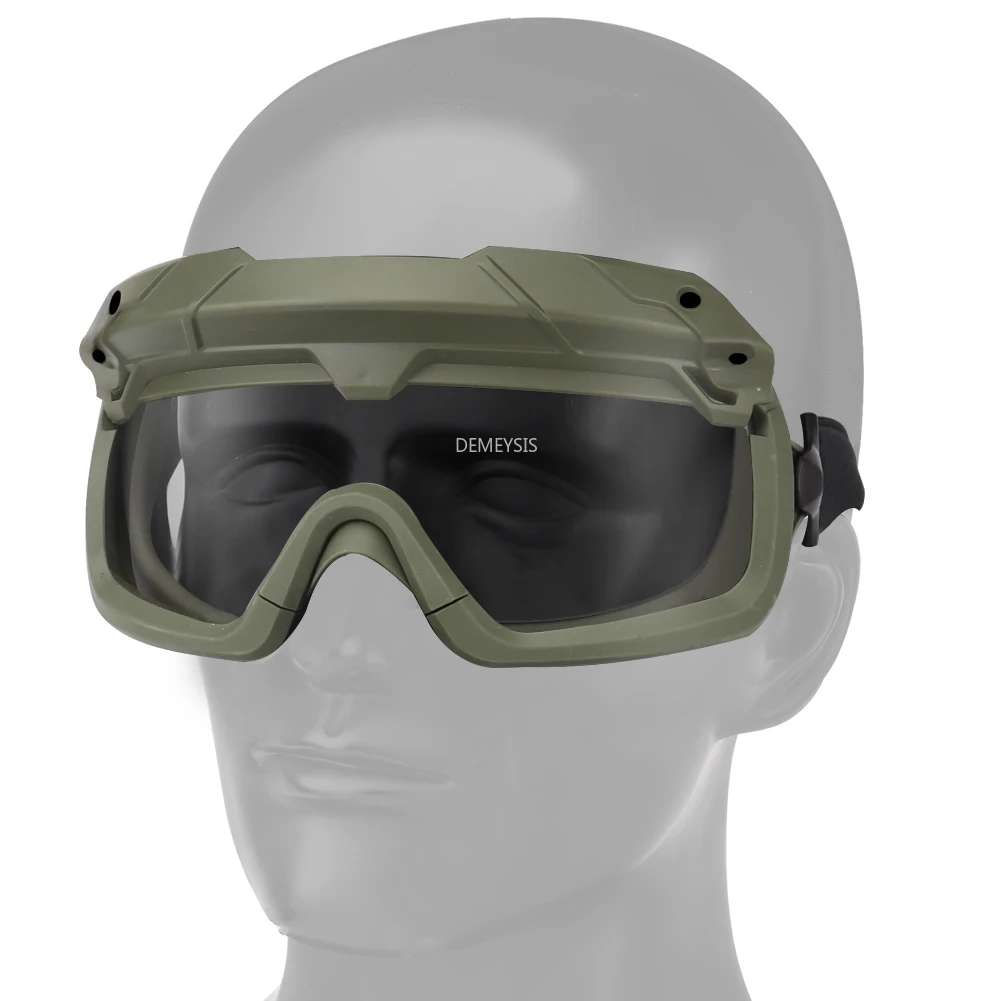 Gafas tácticas Airsoft Paintball Cs, gafas protectoras de combate Militar, para usar en la cabeza o en el casco - imagen 5