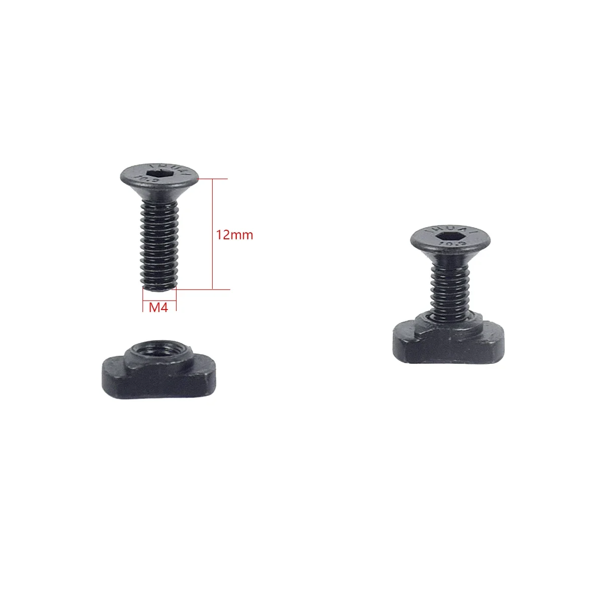 10 unids/set de tornillo de M-LOK y juego de repuesto de tornillo de tuerca en T para riel de guardamanos MLOK, accesorios para pistola de caza al aire libre - imagen 4