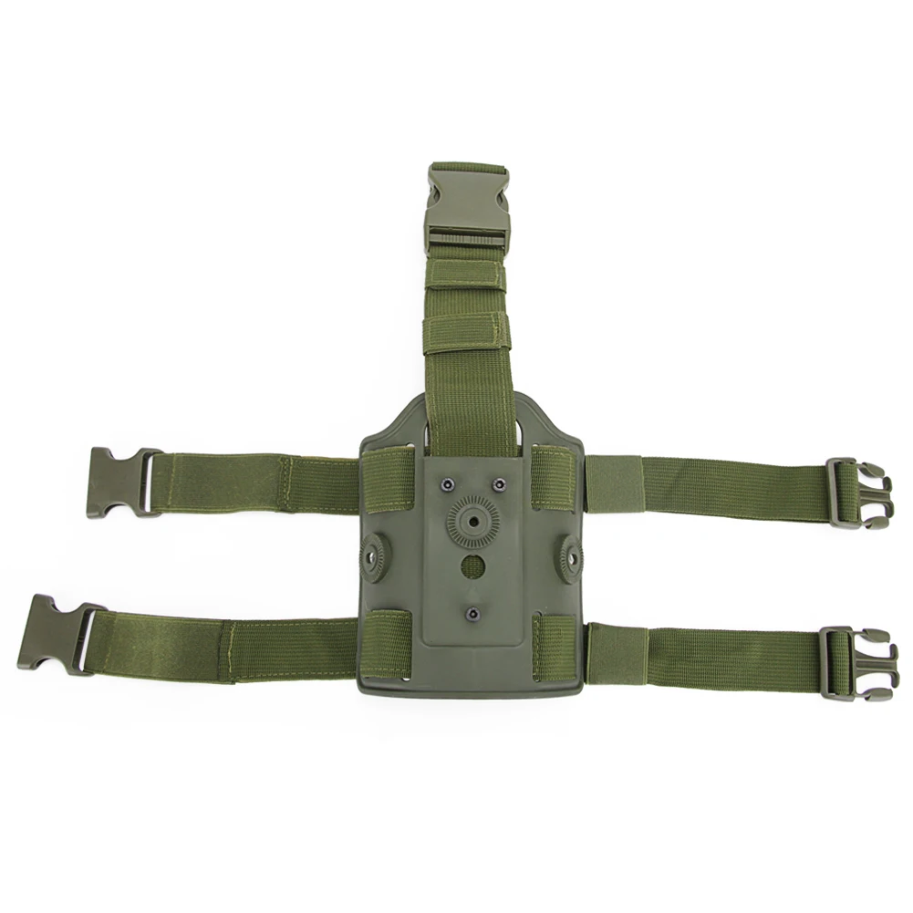 Plataforma de pierna de caída Airsoft, plataforma táctica de montaje en el muslo, Panel de funda con correas ajustables para el muslo y hebillas de liberación rápida - imagen 3