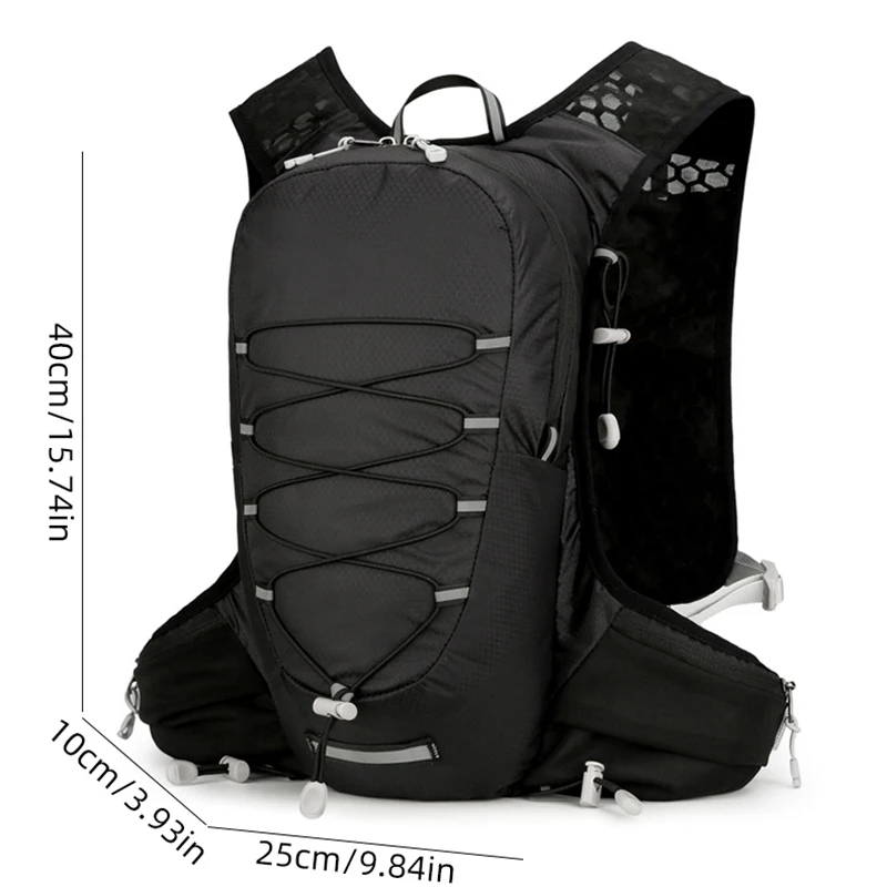 Chaleco para correr, mochila hidratante para ciclismo, mochila ultraligera para senderismo al aire libre, bolsa de agua para maratón, bolsa deportiva, mochila de almacenamiento para trotar - imagen 5