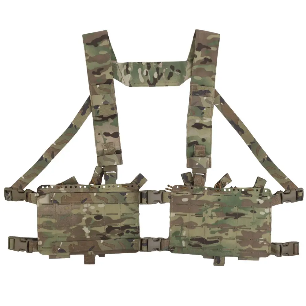 Plataforma de pecho táctica Alpha con bolsa de expansión estilo SS, liberación rápida, 34 chasis dividido, corte Molle, revista de montaje, equipo Airsoft