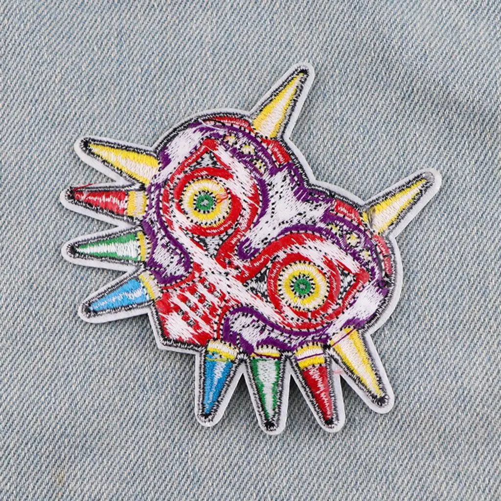 Parche de búho de juego de dibujos animados AD2683, parches bordados para planchar para ropa, pegatinas de costura, insignias para ropa, apliques DIY - imagen 3