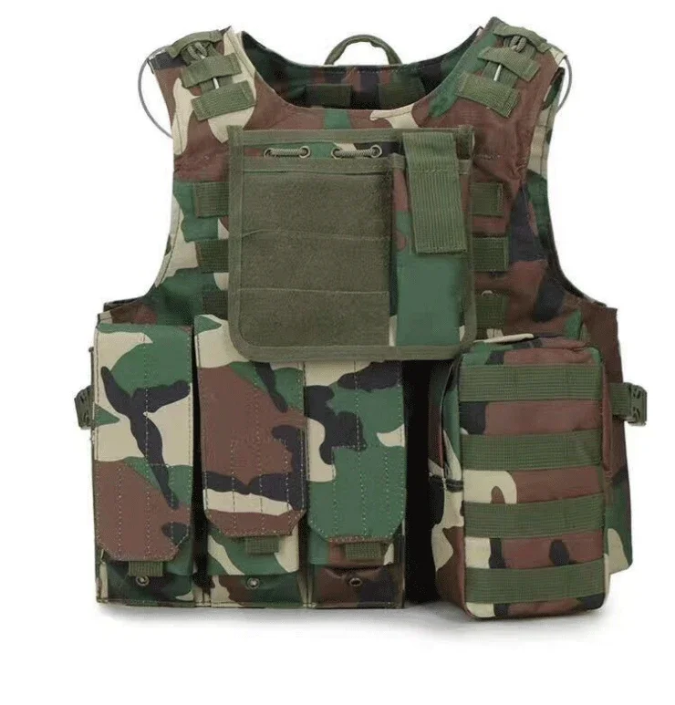Chaleco táctico impermeable de camuflaje, mochila de entrenamiento militar Cs, combinación de ejercicio de combate, bolsas - imagen 2