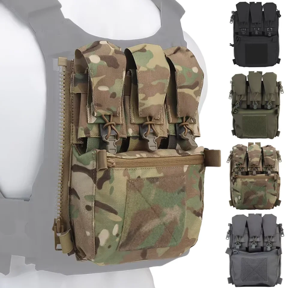 Chaleco táctico, suplemento de placa trasera, subpaquete, bolsas de triple revista Airsoft, chaleco de caza, portador de placa V5 FCPC para chaleco de Ferro - imagen 2