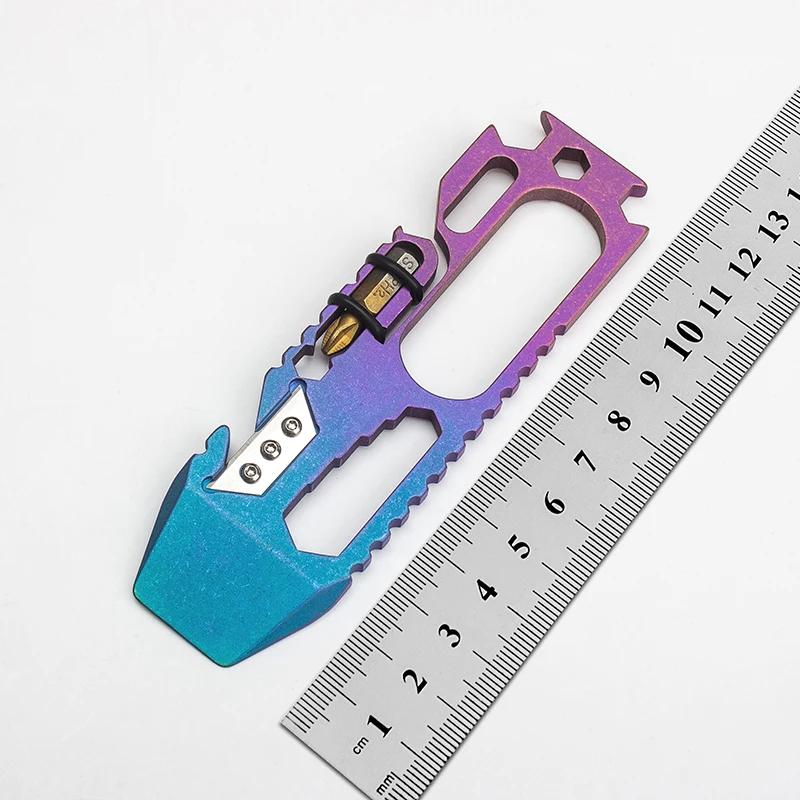 Herramienta de combinación multifunción, destornillador, sacacorchos, palanca, aleación de titanio multiusos de alto grado Edc - imagen 4