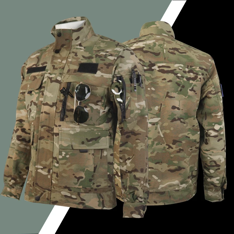 Traje holgado resistente al desgaste para hombre, uniforme de entrenamiento resistente a desgarros, camuflaje ruso, novedad de 2024 - imagen 2