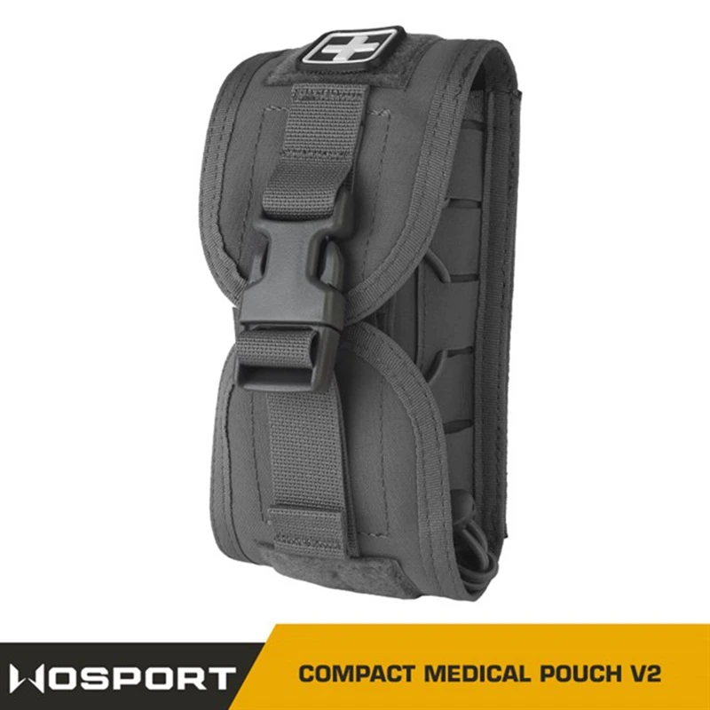 OPHIDIANTAC MOLLE Botiquín de primeros auxilios Bolsa médica V2 Bolsa médica compacta para accesorios de caza de acceso rápido
