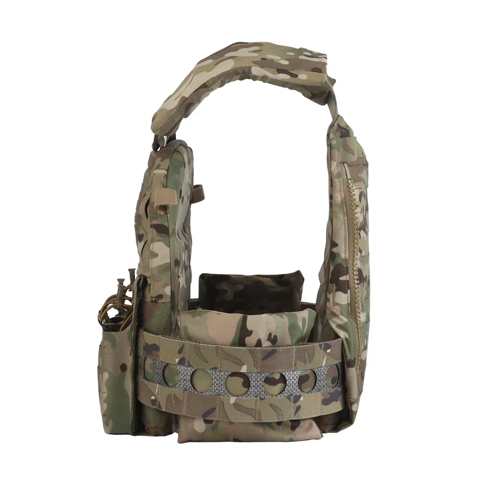Chaleco táctico Ferro V5 FCPC portador de placa de caza Modular de liberación rápida portátil Molle Airsoft entrenamiento Triple bolsa para revistas - imagen 3