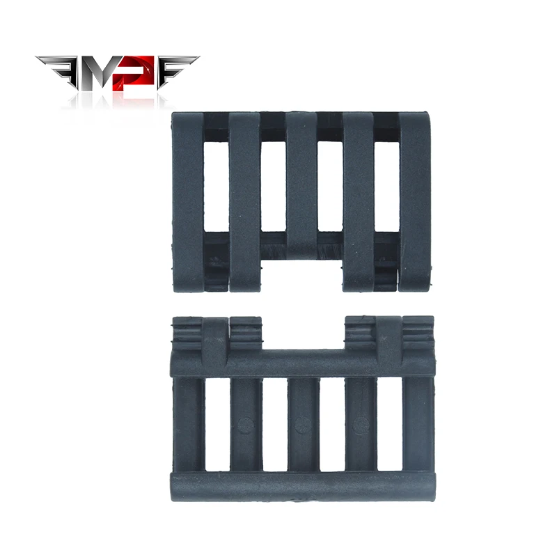 WADSN Greenbase-cubierta de riel con 5 ranuras, interruptor de linterna fija, cola con telar de alambre, accesorios para linterna, carril Picatinny Wireway - imagen 4