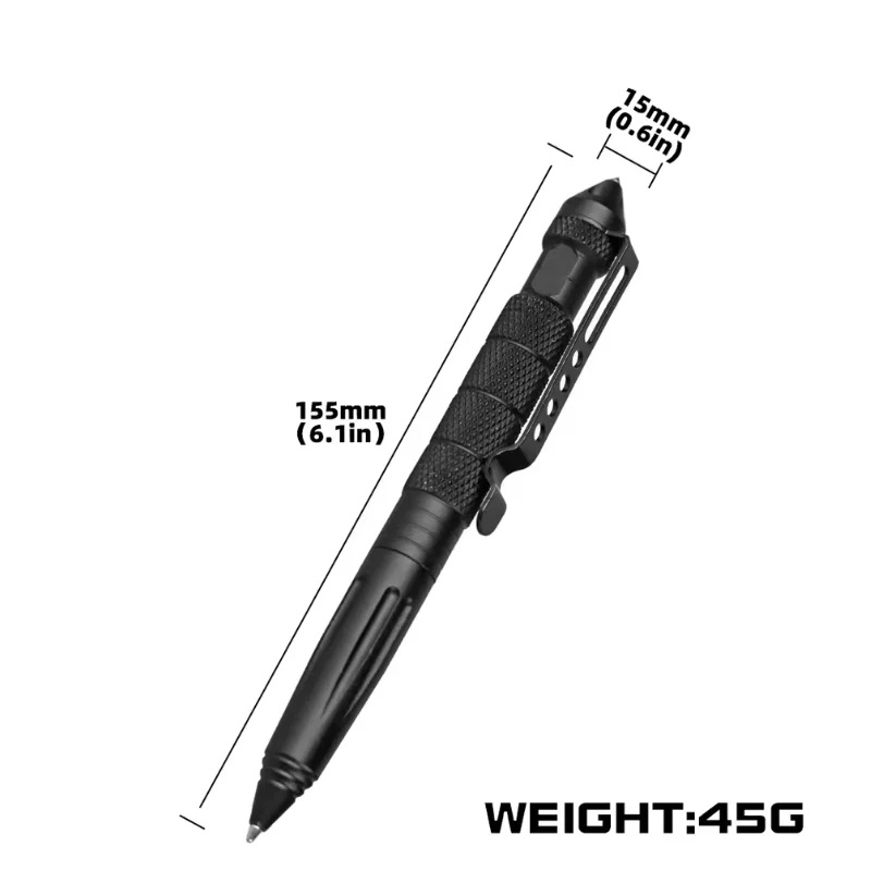 Bolígrafo de autodefensa, bolígrafo táctico portátil de aluminio de aviación, bolígrafo rompecristales de emergencia, protección de seguridad, supervivencia, multiherramienta EDC - imagen 4