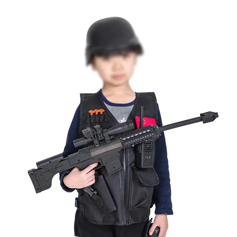 Chaleco de francotirador militar táctico del ejército para niños, chaleco de juego CS de Paintball, uniforme de camuflaje de caza, ropa de combate en la jungla para niños - imagen 4