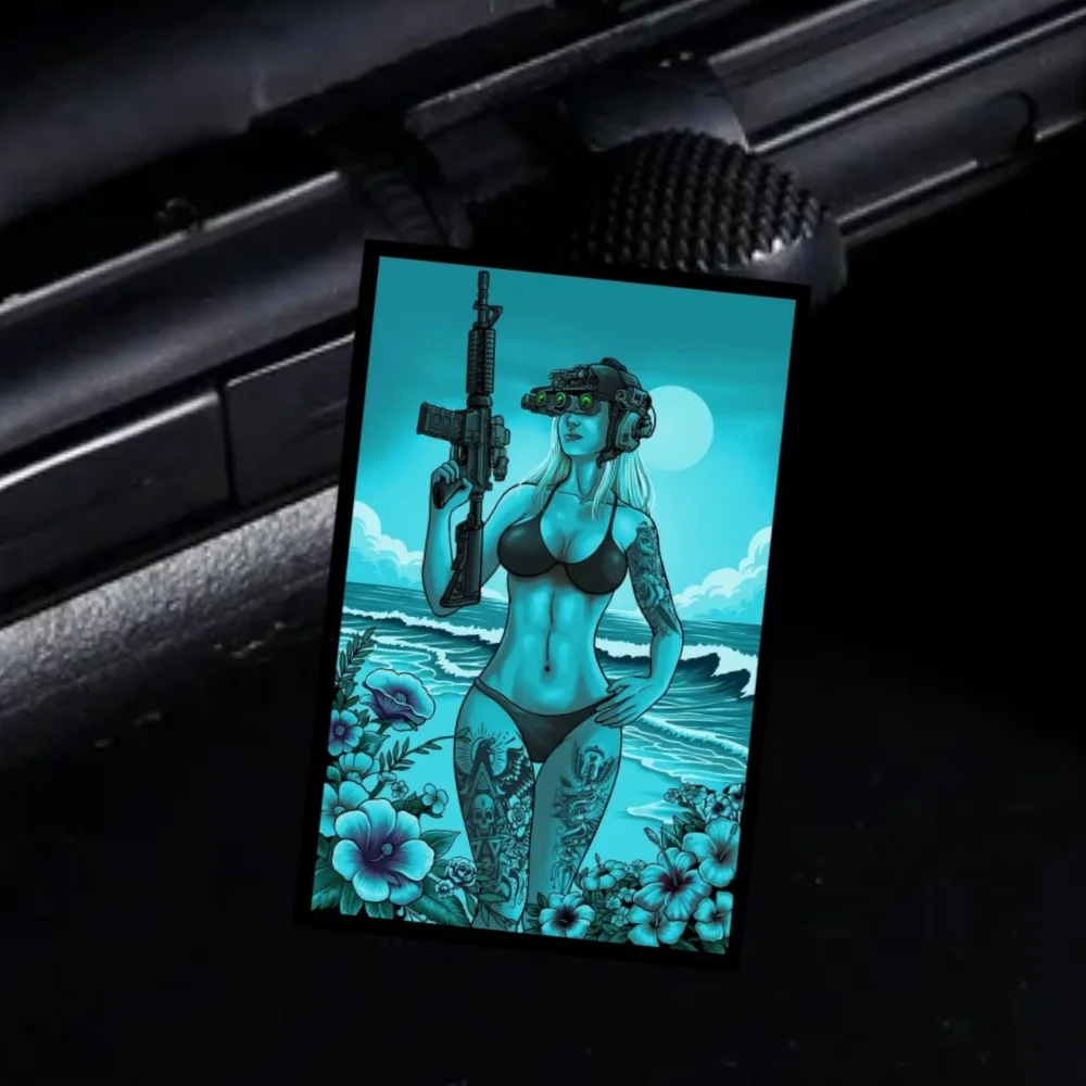 Parche TF Sirena Noir TFD END BCS FOG insignia de moral de belleza Sexy WRMFZY FUD SUPDEF DEVGRU mochila táctica pegatina gancho y bucle - imagen 3