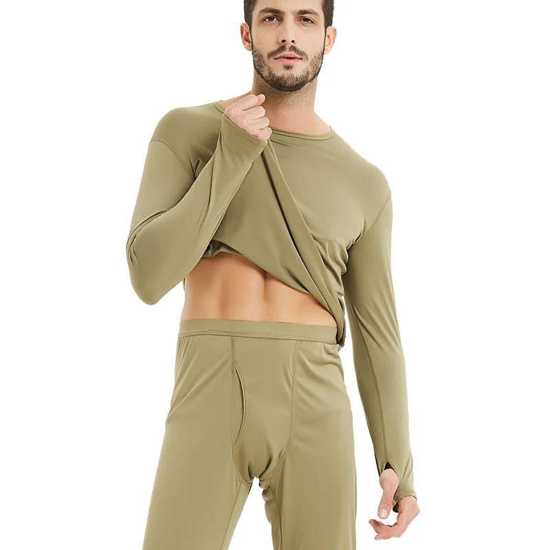 Conjunto de traje de secado rápido que absorbe el sudor para hombres y mujeres de ropa interior cálida para deportes al aire libre - imagen 2
