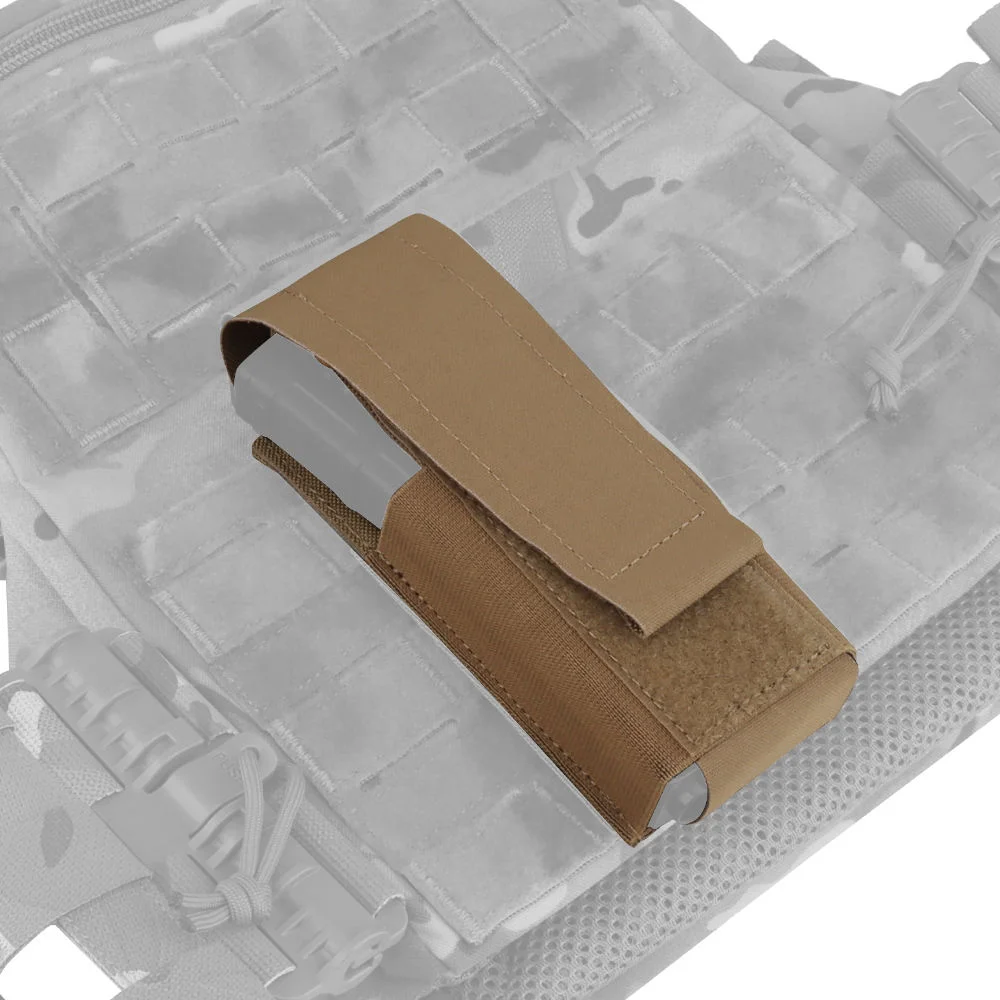 Bolsa táctica para Rifle individual 5,56 AK AR M4 AR15 Mag, bolsa táctica de nailon Coyote Brown MOLLE para carritos de 5,56mm