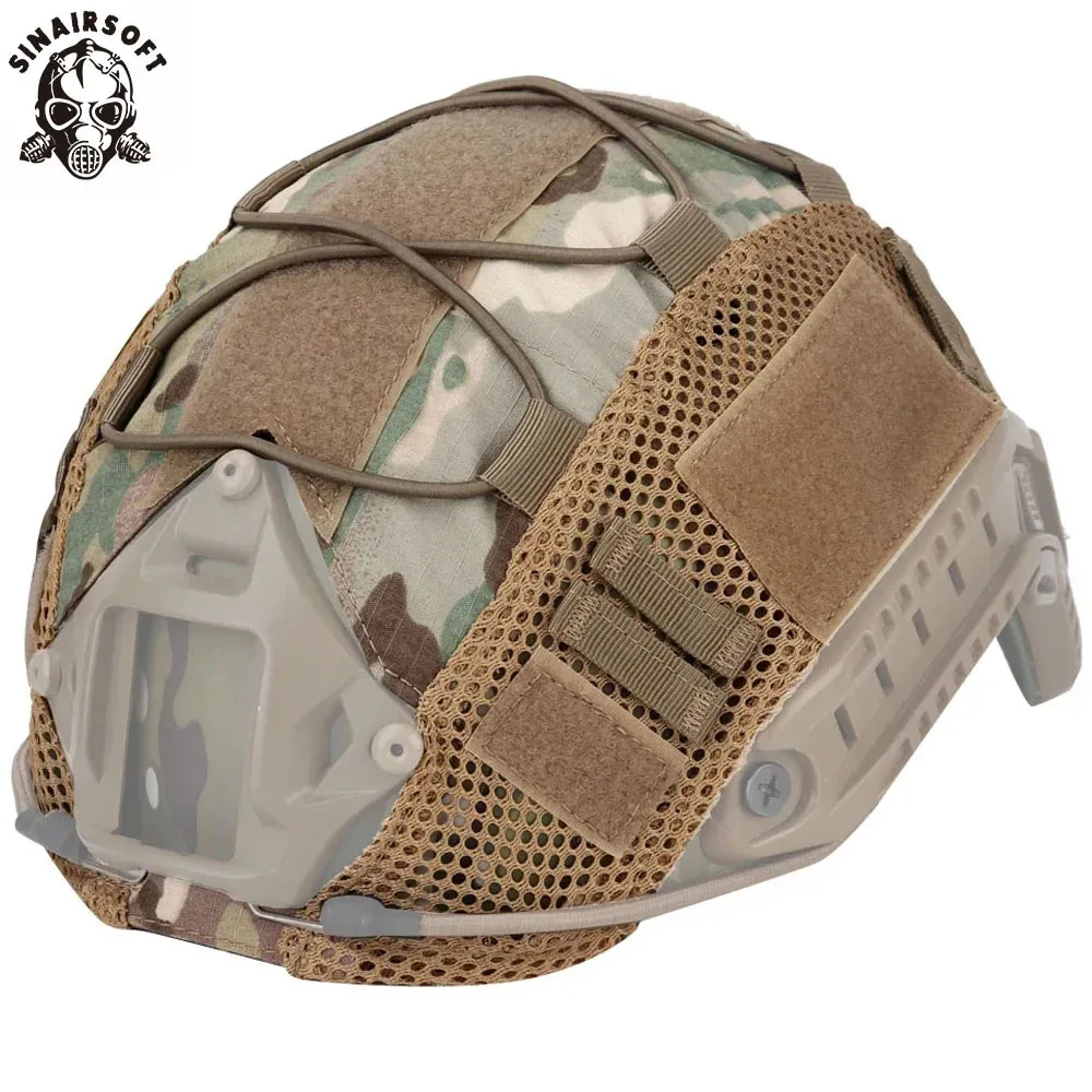 SINAIRSOFT-funda para casco táctico, tela para casco rápido MH PJ BJ Paintball Airsoft, accesorios para casco deportivo de caza - imagen 2