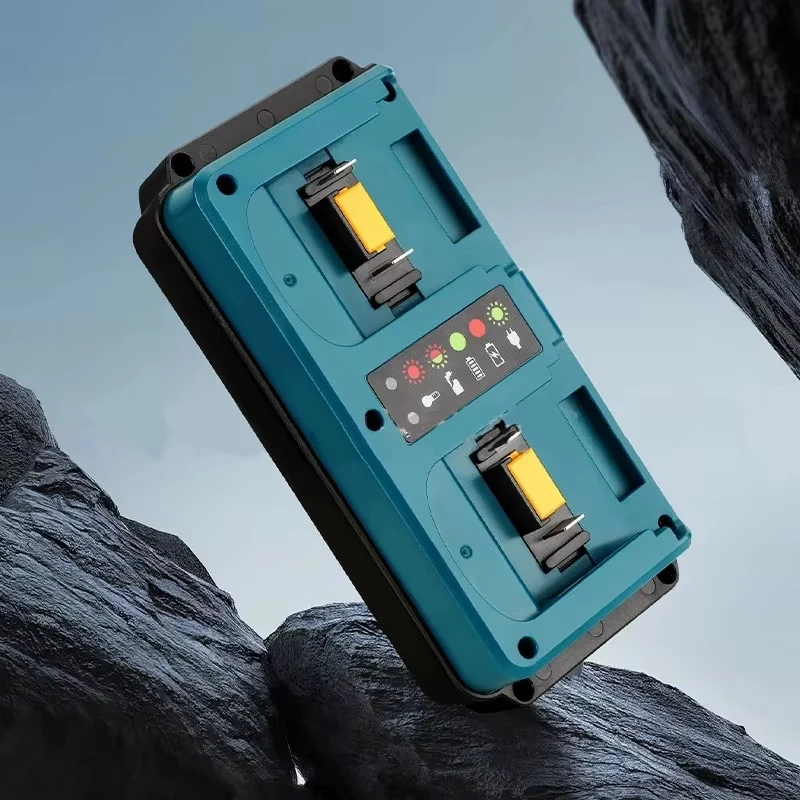 Herramienta eléctrica para batería de iones de litio Makita de 18V, repuesto de cargador doble DC18RD, enchufe UE/EE. UU./REINO UNIDO/AU - imagen 5