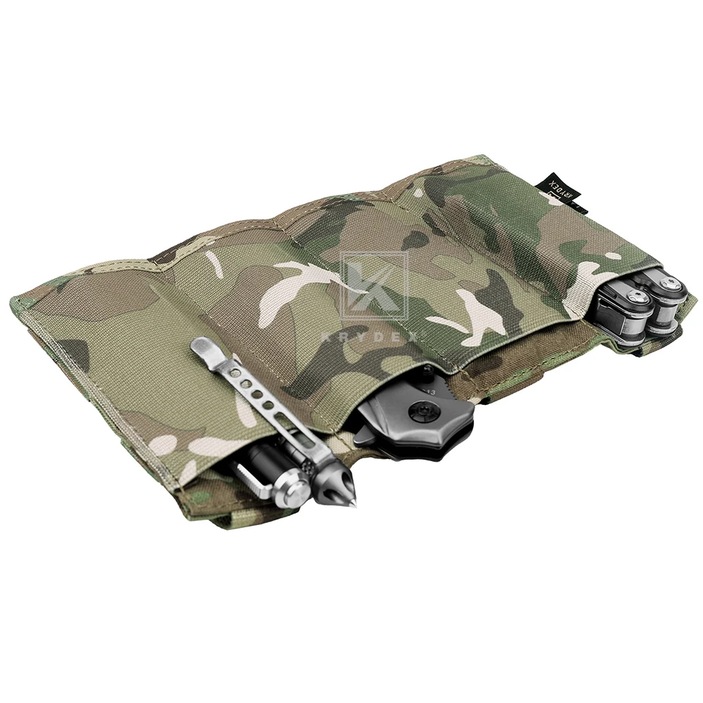 KRYDEX-bolsa elástica cuádruple para revistas, tapa abierta, SMG MOLLE, táctica, MP5, MP7, Kriss Mag, soporte para chaleco de caza, accesorios - imagen 2