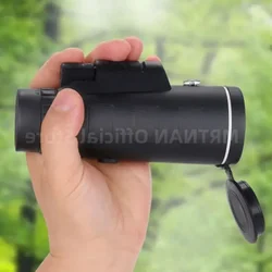 Telescopio monocular con zoom HD y soporte móvil para caza