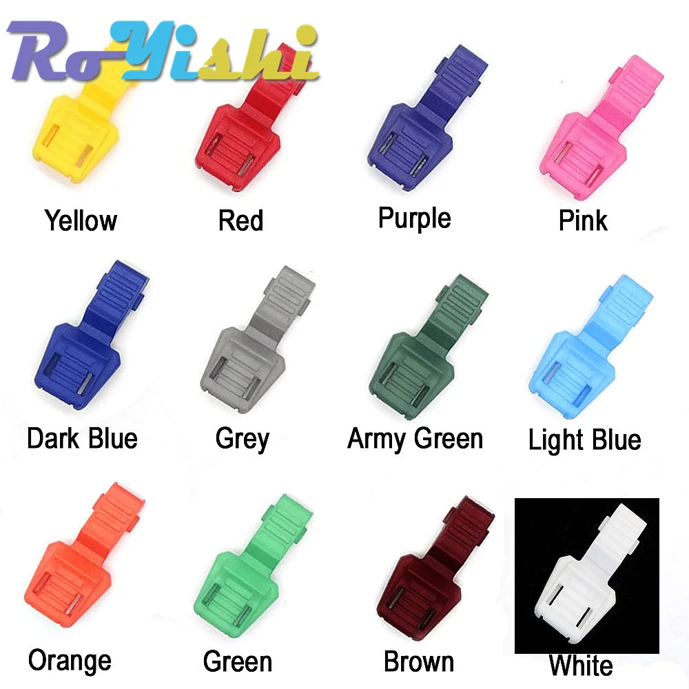 Extremos de cable de tracción de cremallera para Paracord y cordón, punta de correa, bloqueo de plástico, 12 colores, 12 unids/lote por paquete