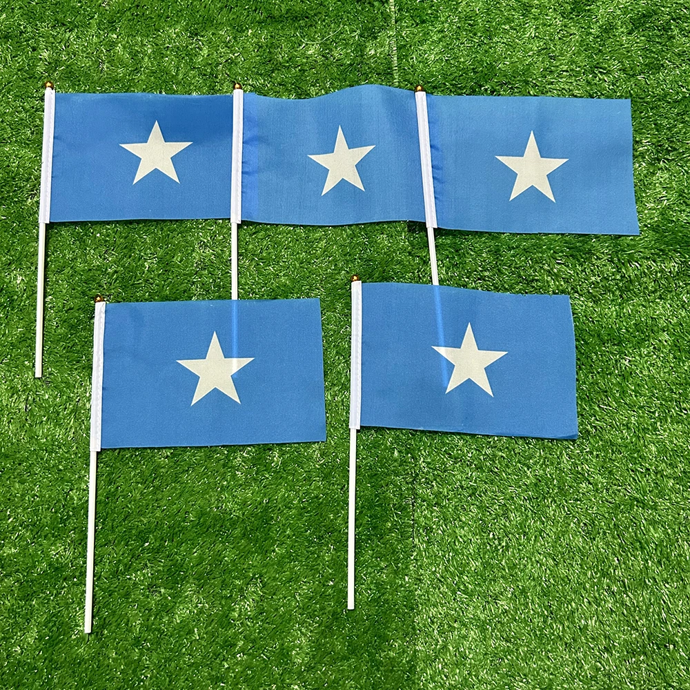 Bandera Somalia con mástil – Ondeante para exterior y decoración - imagen 5