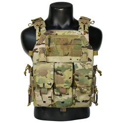 Chaleco táctico antibalas MOLLE con portaplacas acolchado