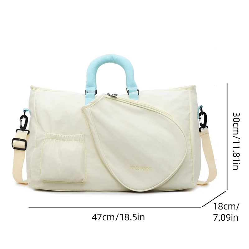 Bolsa para raquetas de bádminton y tenis al aire libre, bolso para gimnasio y Fitness, bolso cruzado seco y húmedo para Entrenamiento de natación, equipaje de viaje para acampar - imagen 5