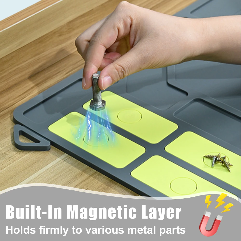 Estera de limpieza de pistola táctica, estera de mantenimiento de limpieza de escopeta de Rifle, almohadilla de limpieza de pistola de goma magnética, estera protectora de banco de trabajo - imagen 2