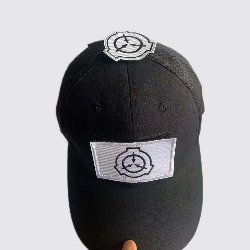 Parches de gancho y bucle bordados con apliques de tela Embleem de base SCP, insignias tácticas para amantes sobrenaturales en mochila, sombrero - imagen 4