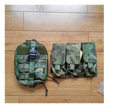 Bolsa de almacenamiento triple para chaleco al aire libre + bolsa médica