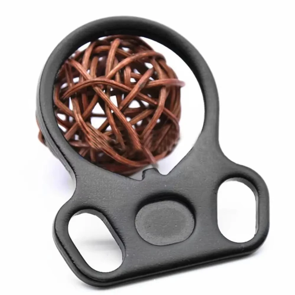 Placa de eslinga, anillo doble, anillo de soporte ajustable, adaptador de eslinga, anillo de eslinga de acero, adaptador de eslinga para exteriores, senderismo, Camping, Mountaineeri - imagen 5