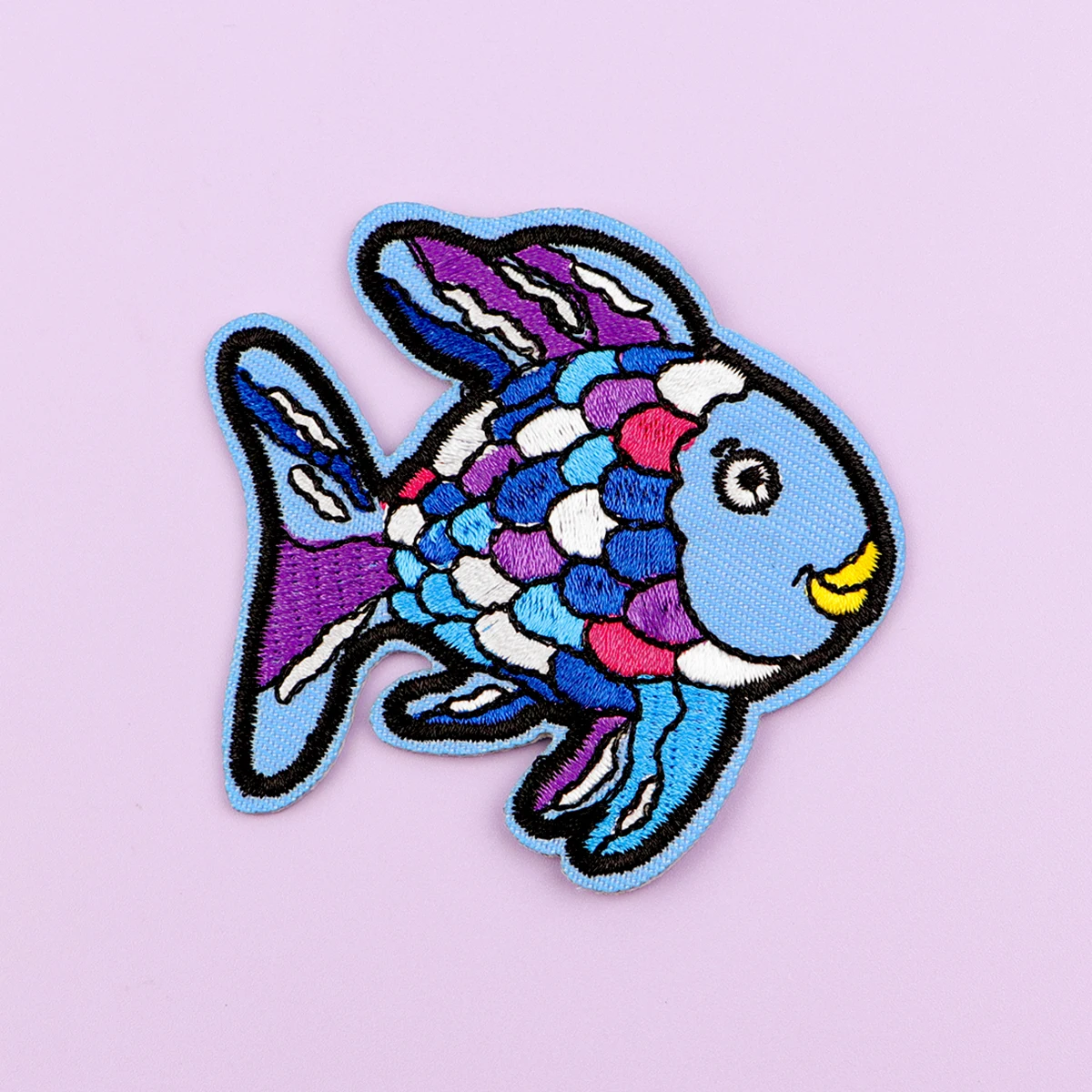 Parche colorido para planchar con forma de pez, parche para ropa, parche bordado crepuscular, accesorios de ropa, pegatinas de costura - imagen 3