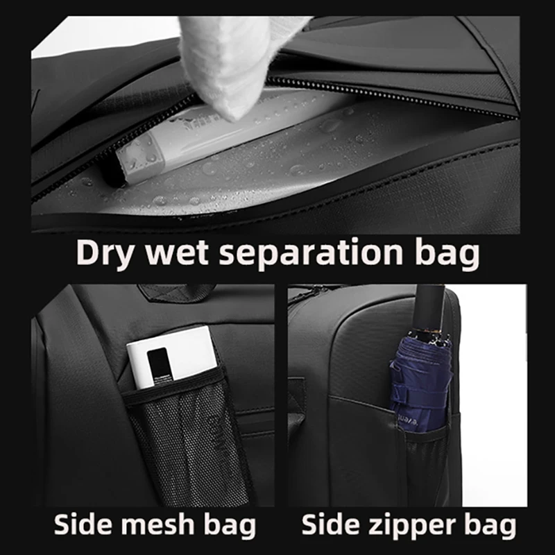 Bolsa táctica con compartimento seco/húmedo para zapatos y portátil - imagen 5