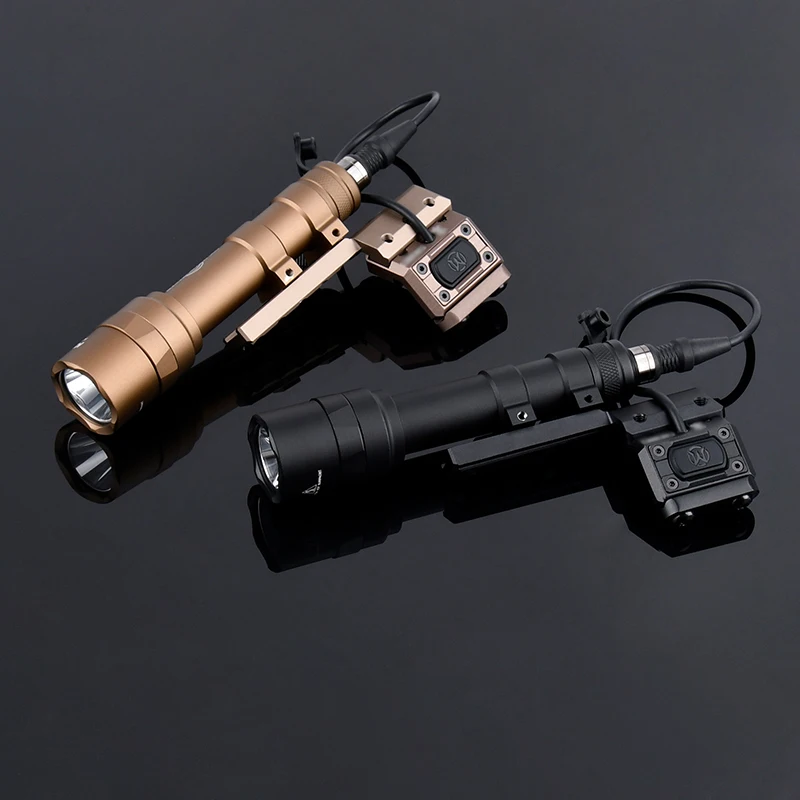 Base adaptadora de ala de luz para linterna táctica UN, montaje de luz de explorador lateral izquierdo y derecho, Surfire M600 M300, compatible con ModButton Airsoft FUSI - imagen 3