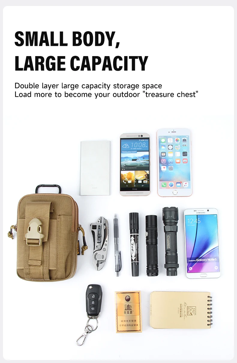 Bolsillo y compartimento para uso rápido