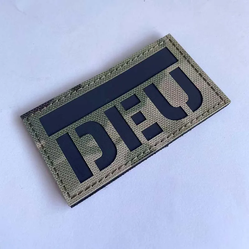 Emblema de moral de la bandera de Alemania, parches DEU de águila alemana, insignias IR infrarrojas reflectantes, pegatinas tácticas militares, apliques de brazalete - imagen 3